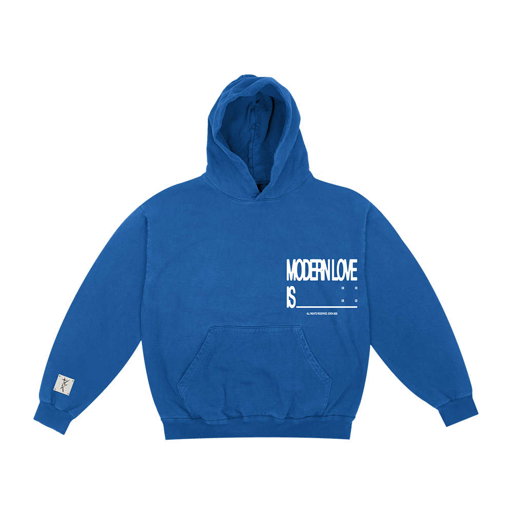 Modern Love Blue Pullover Hoodie