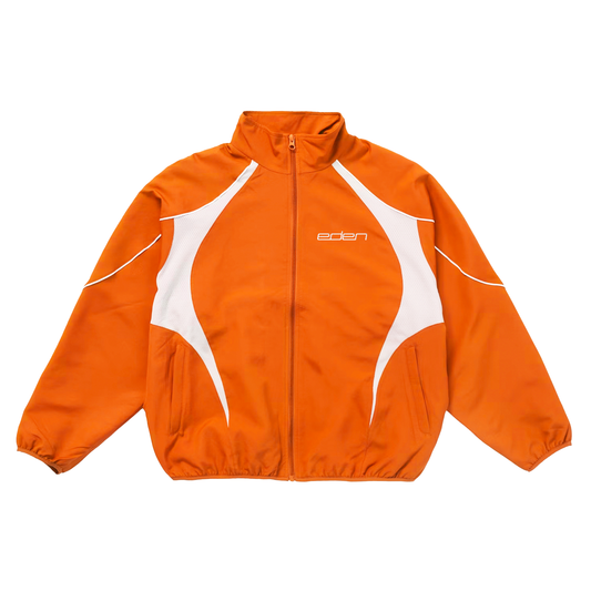Logo Orange Color Blocked Windbreaker