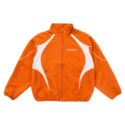 Logo Orange Color Blocked Windbreaker