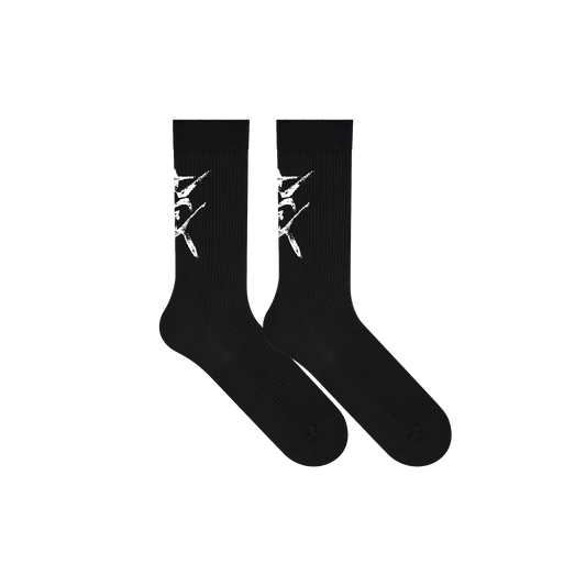 Dark Black Socks