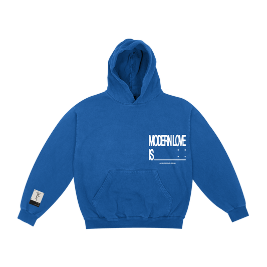 Modern Love Blue Pullover Hoodie